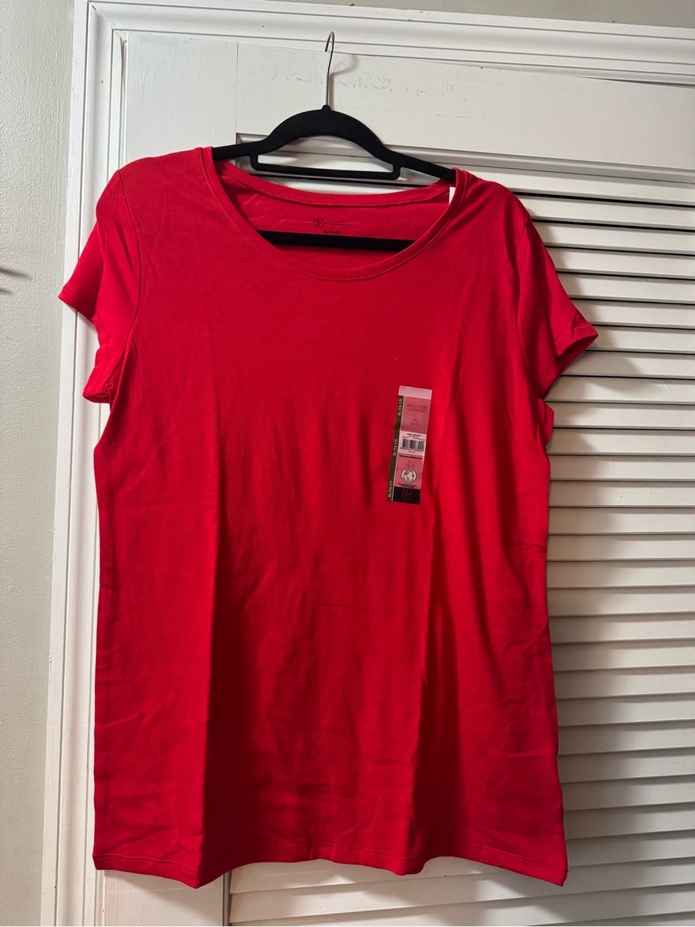 NOBO Women's Short Sleeve Crew Neck Tee - Red